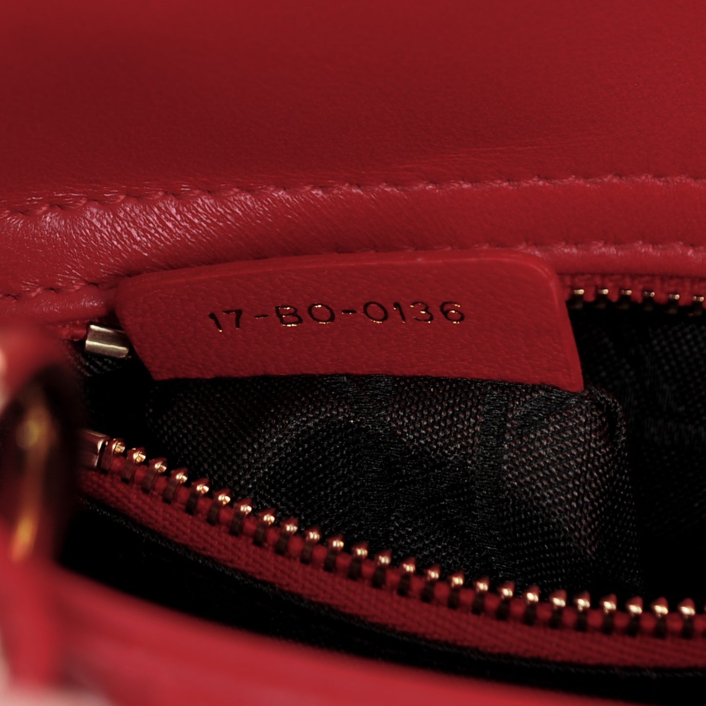 Lambskin Cannage Mini Lady Dior Red