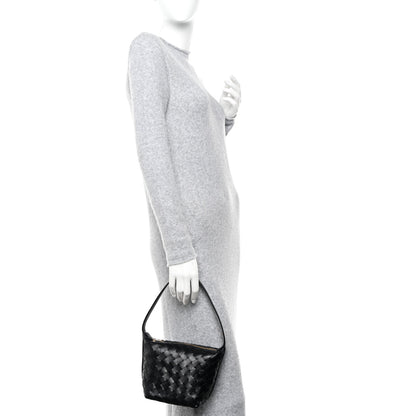 Bottega Veneta Calfskin Nappa Intrecciato Candy Wallace Black 2 of 11