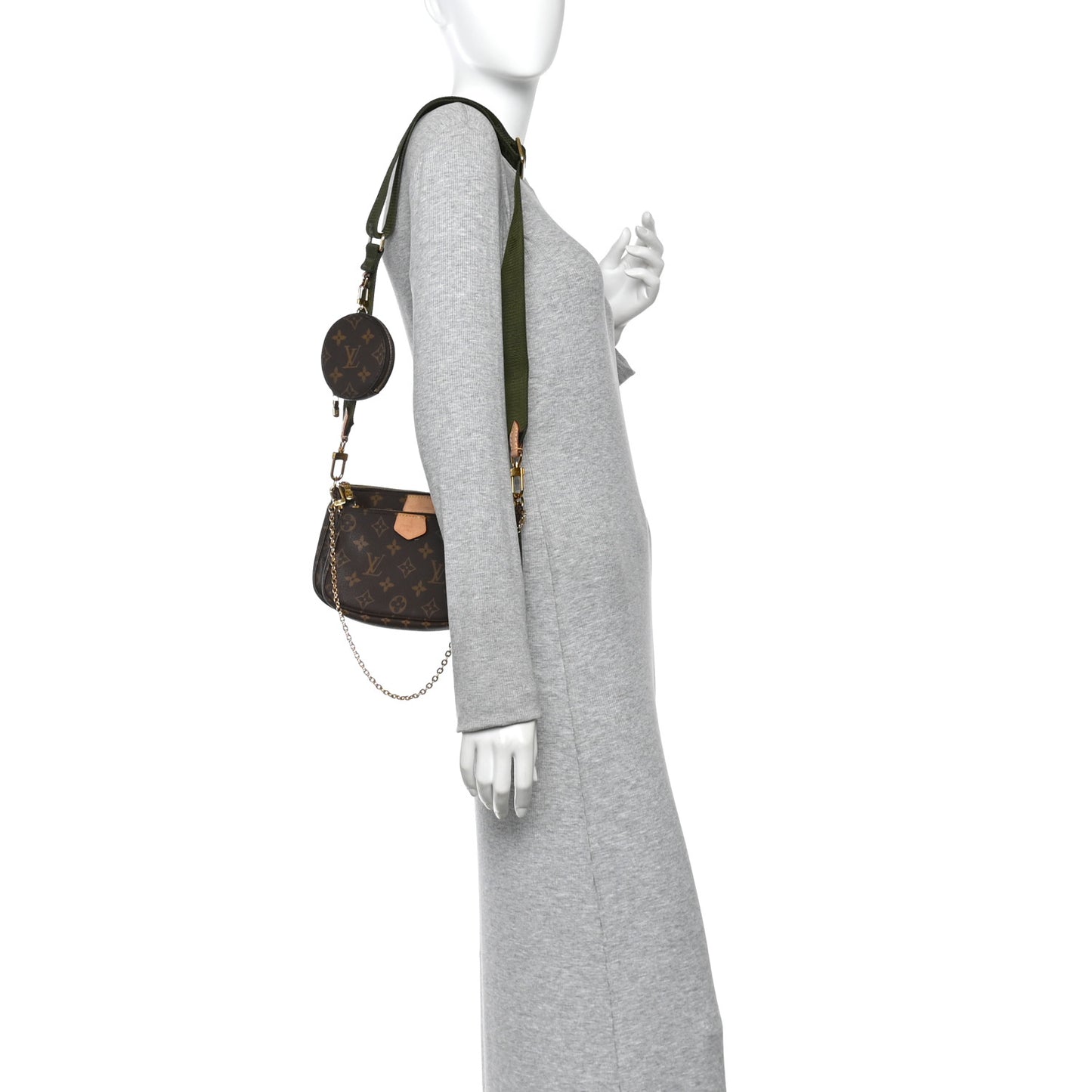 Monogram Multi Pochette Accessories Kaki