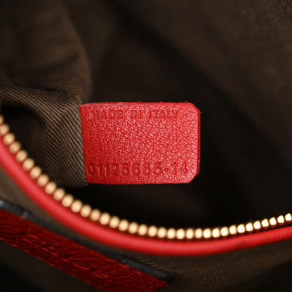 Chloe Calfskin Medium Marcie Satchel Peony Red 7 of 12