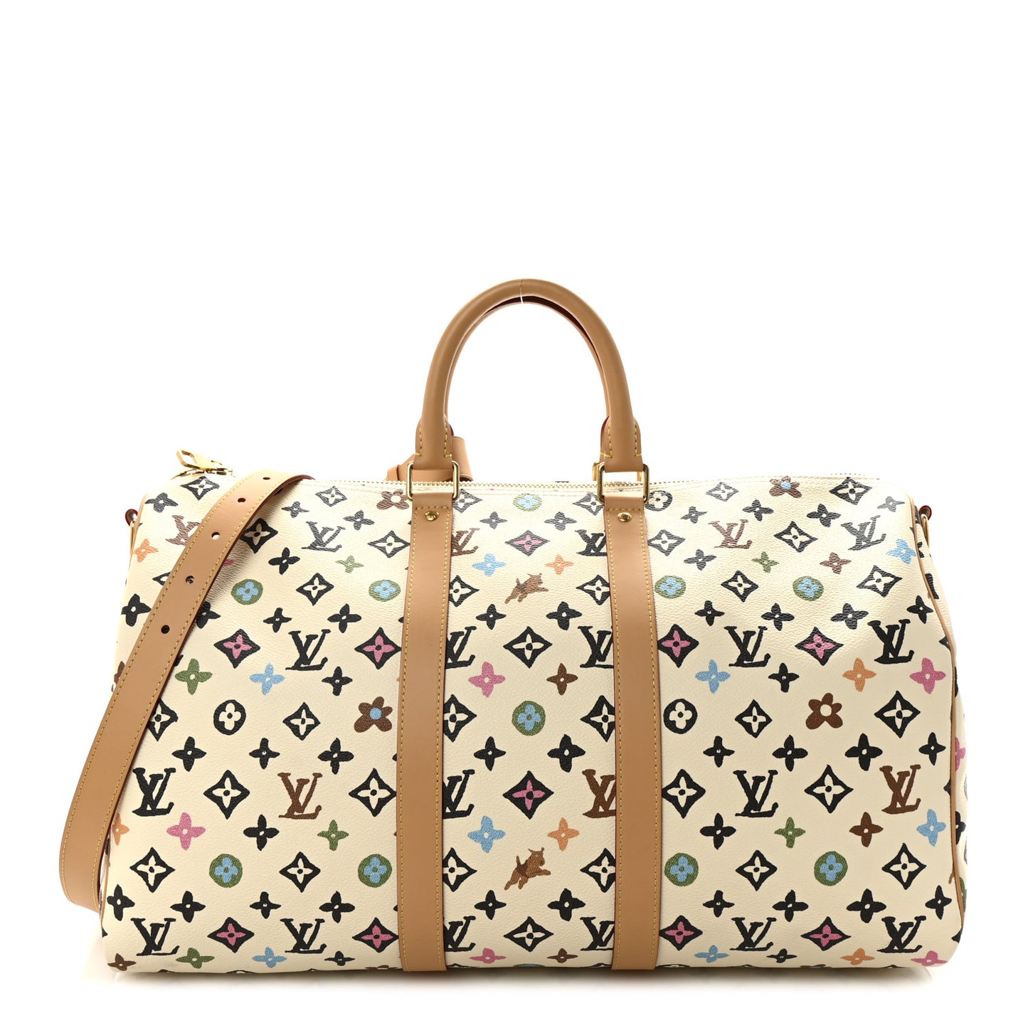 Monogram Craggy Keepall Bandouliere 45 Vanilla