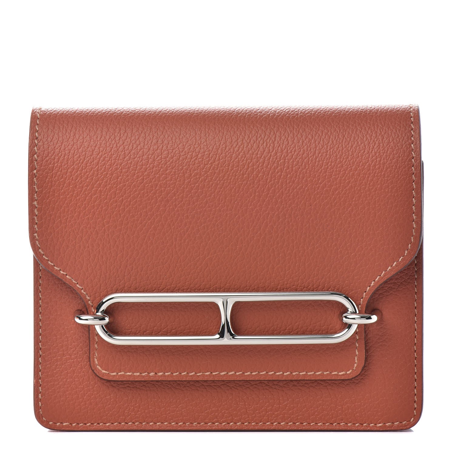 Hermes Evercolor Bi-Color Roulis Slim Wallet Blush Bleu Frida 1 of 7