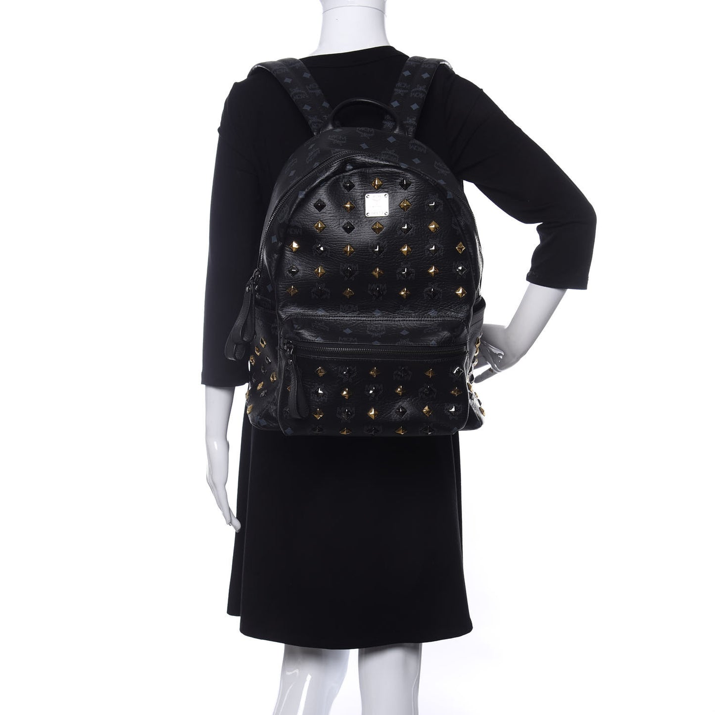 Visetos Studded Stark Backpack Black