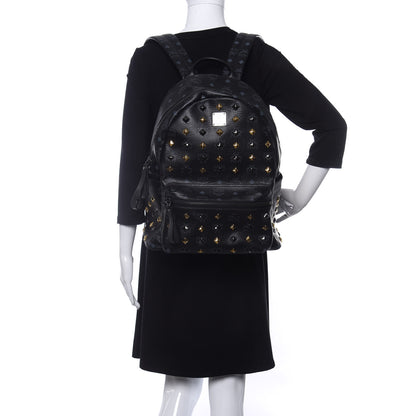 MCM Visetos Studded Stark Backpack Black 2 of 9