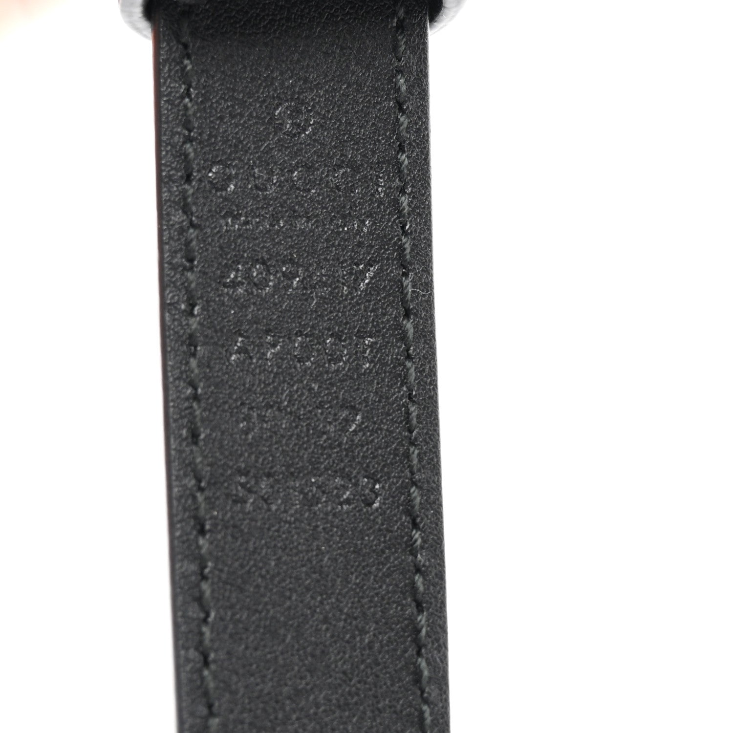 Gucci Calfskin Double G 20mm Belt 80 32 Black 3 of 6