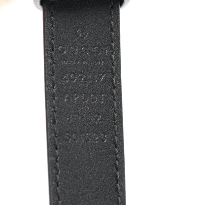 Gucci Calfskin Double G 20mm Belt 80 32 Black 3 of 6