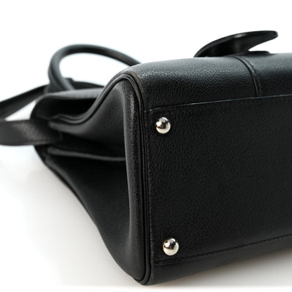 Delvaux Grained Calfskin Mini Brillant Satchel Black 9 of 10