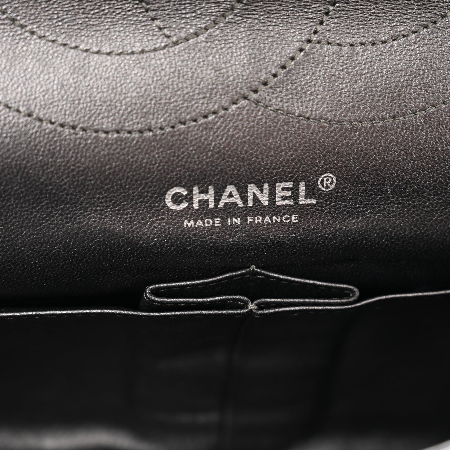 Metallic Aged Calfskin Quilted 2.55 Reissue 227 Flap Black