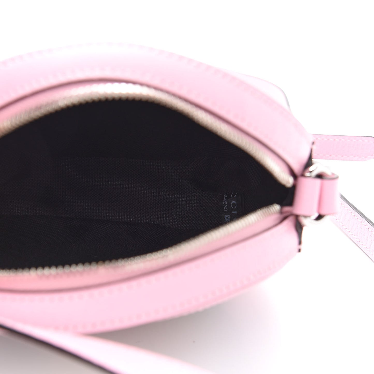 GG Supreme Monogram Psychedelic Round Shoulder Bag Black Multicolor Sugar Pink