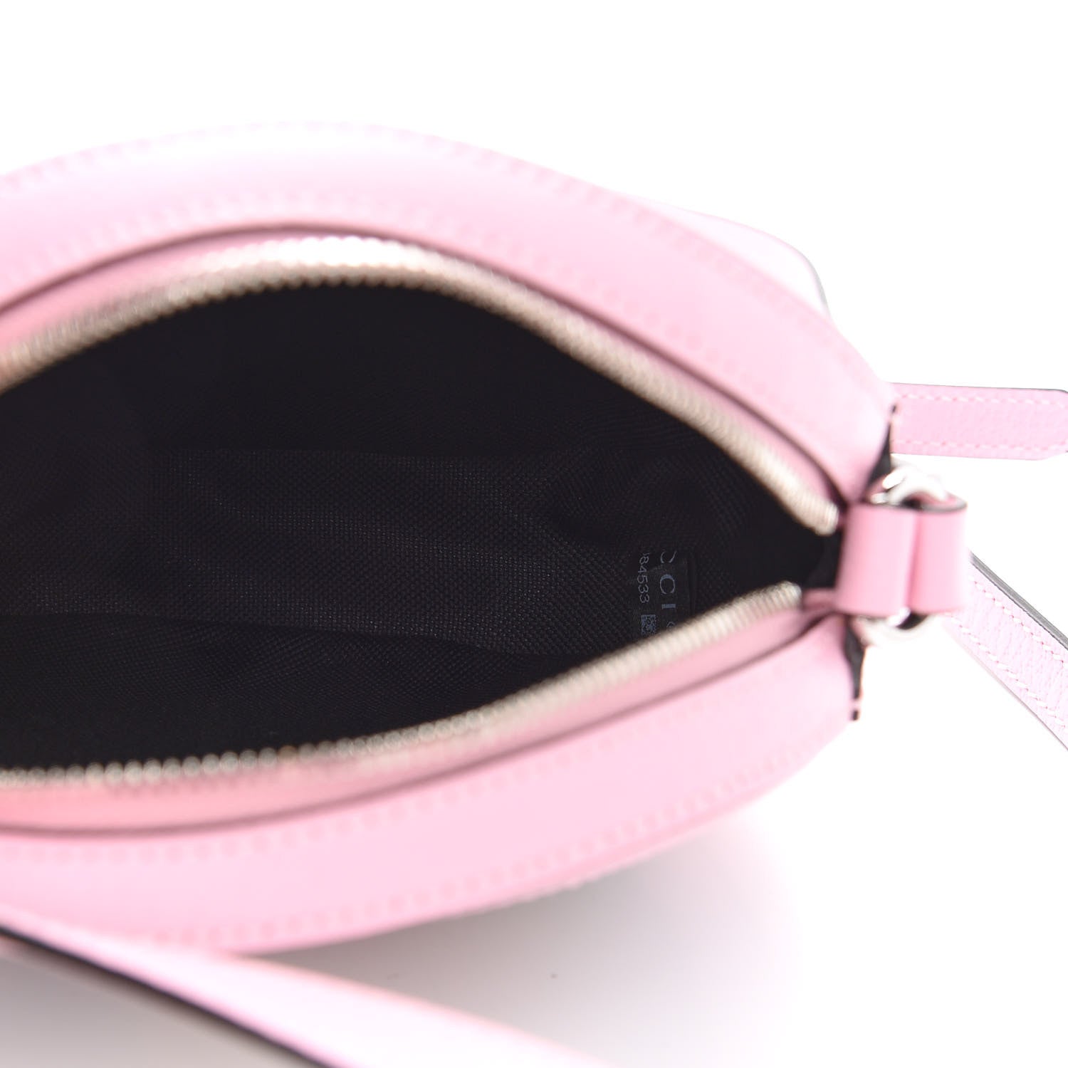 Gucci GG Supreme Monogram Psychedelic Round Shoulder Bag Black Multicolor Sugar Pink 5 of 9