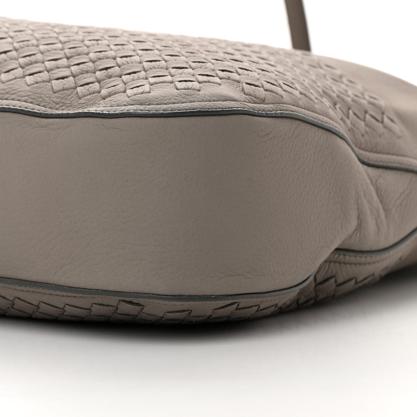 Cervo Intrecciato Flap Top Hobo Steel