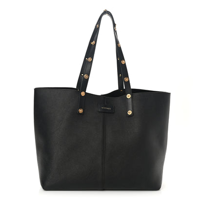 Versace Calfskin Palazzo Tote Black 2 of 13