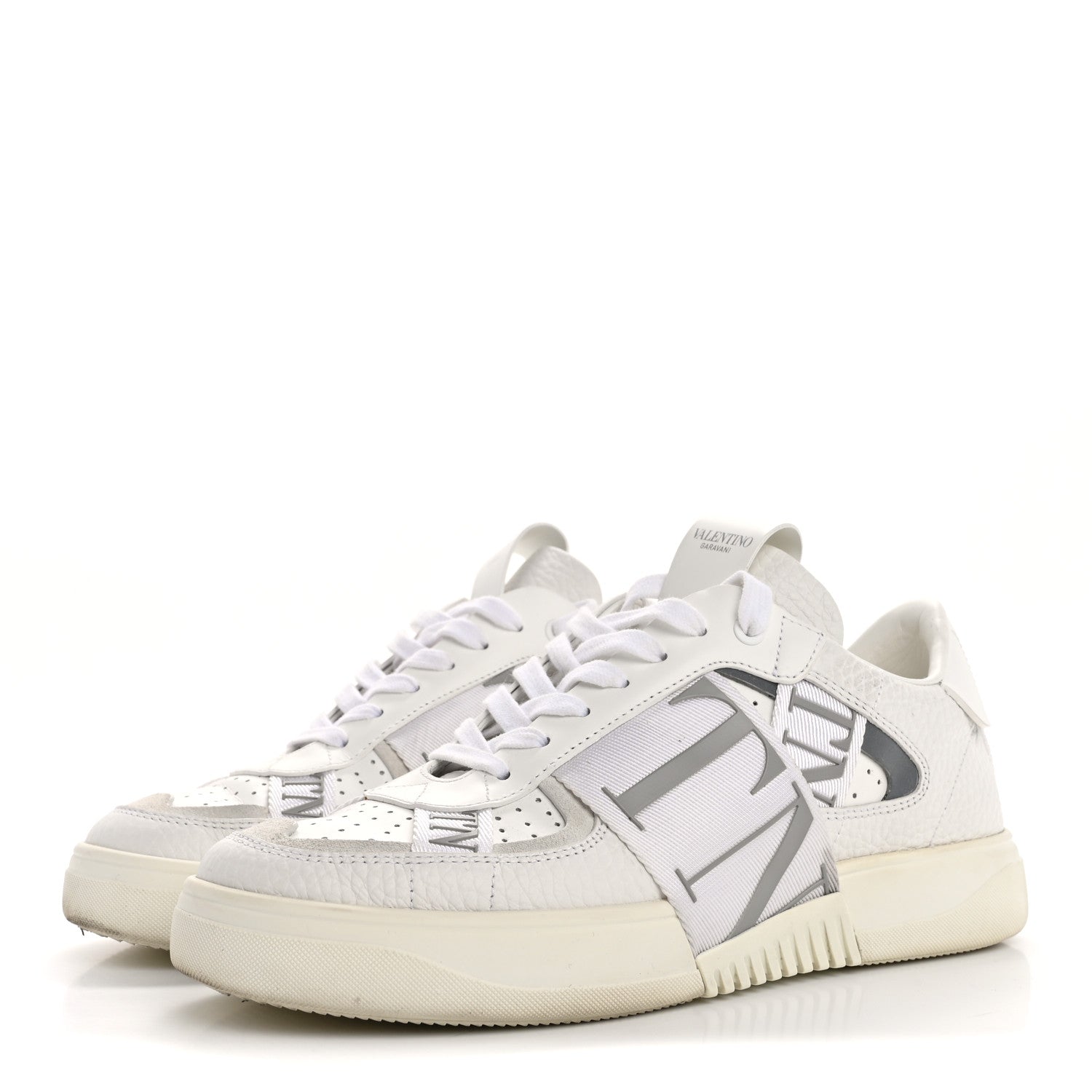 Valentino Garavani Calfskin Womens VL7N Sneakers 39.5 White Ice 4 of 12