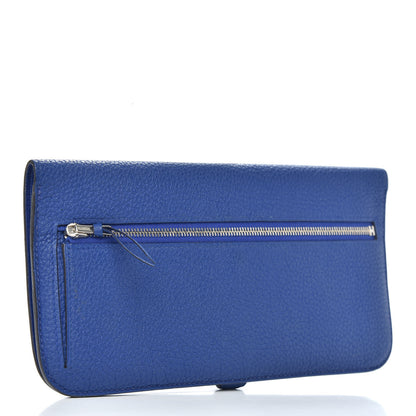Hermes Togo Dogon Recto Verso Wallet Bleu Electrique 3 of 8