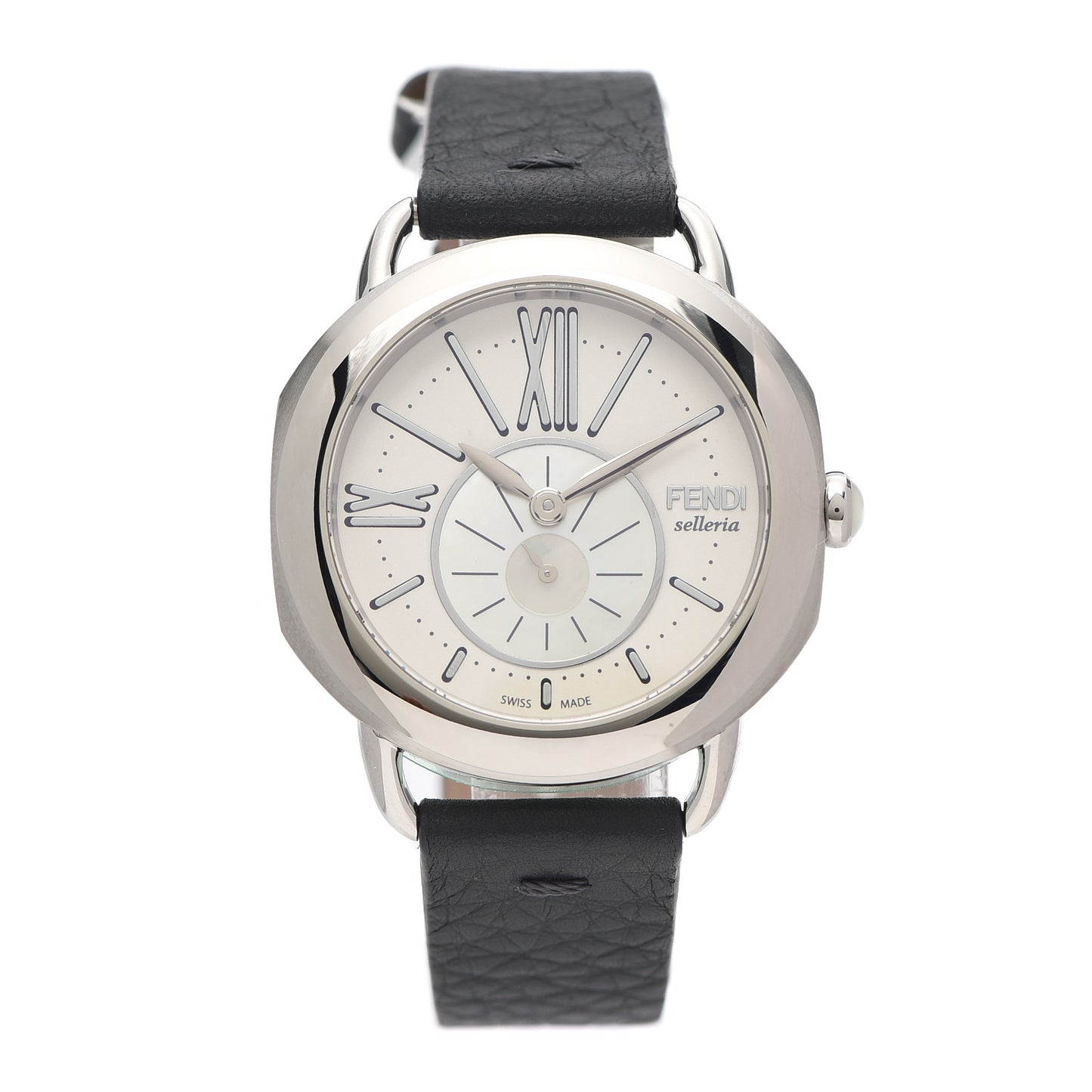 Stainless Steel Calfskin Mother of Pearl 36mm Selleria Quartz Watch