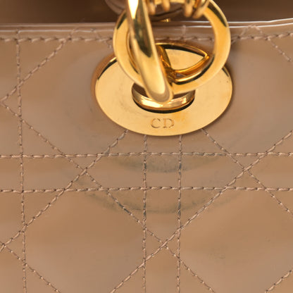 Christian Dior Patent Cannage Medium Lady Dior Brown 10 of 10
