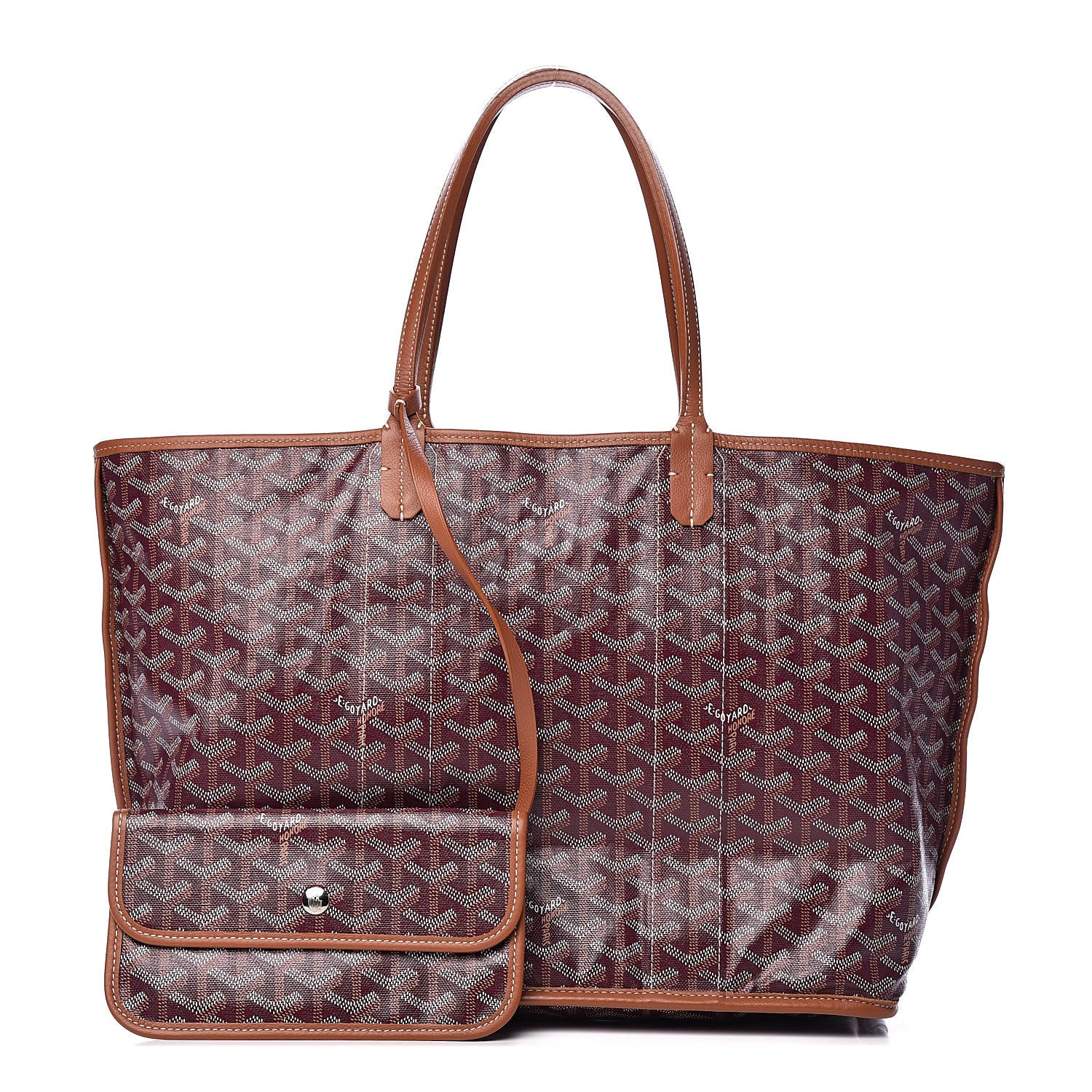 Goyard Goyardine Reversible Anjou PM Burgundy 1 of 18