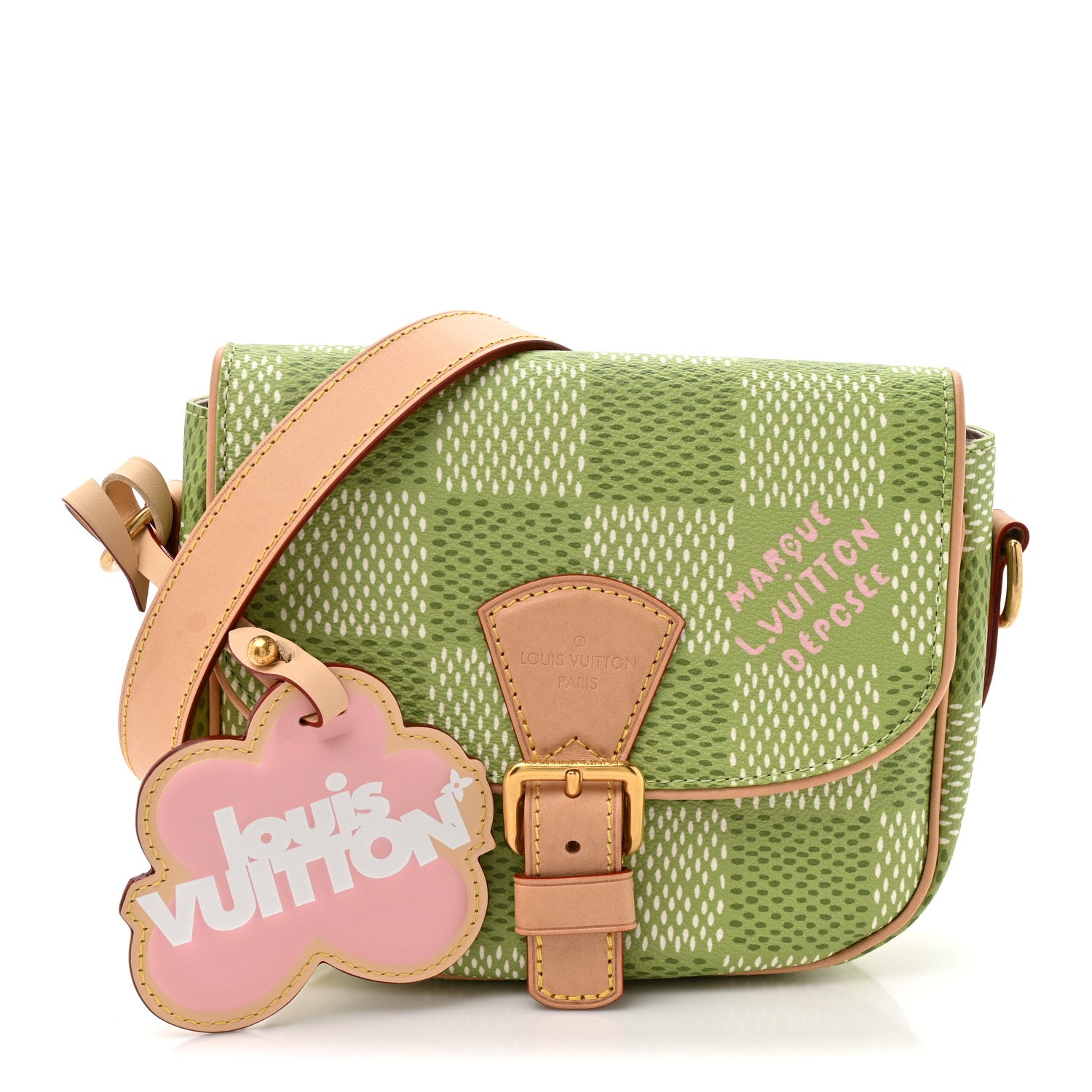 Louis Vuitton Damier Golf Montsouris Messenger PM  Green 1 of 9