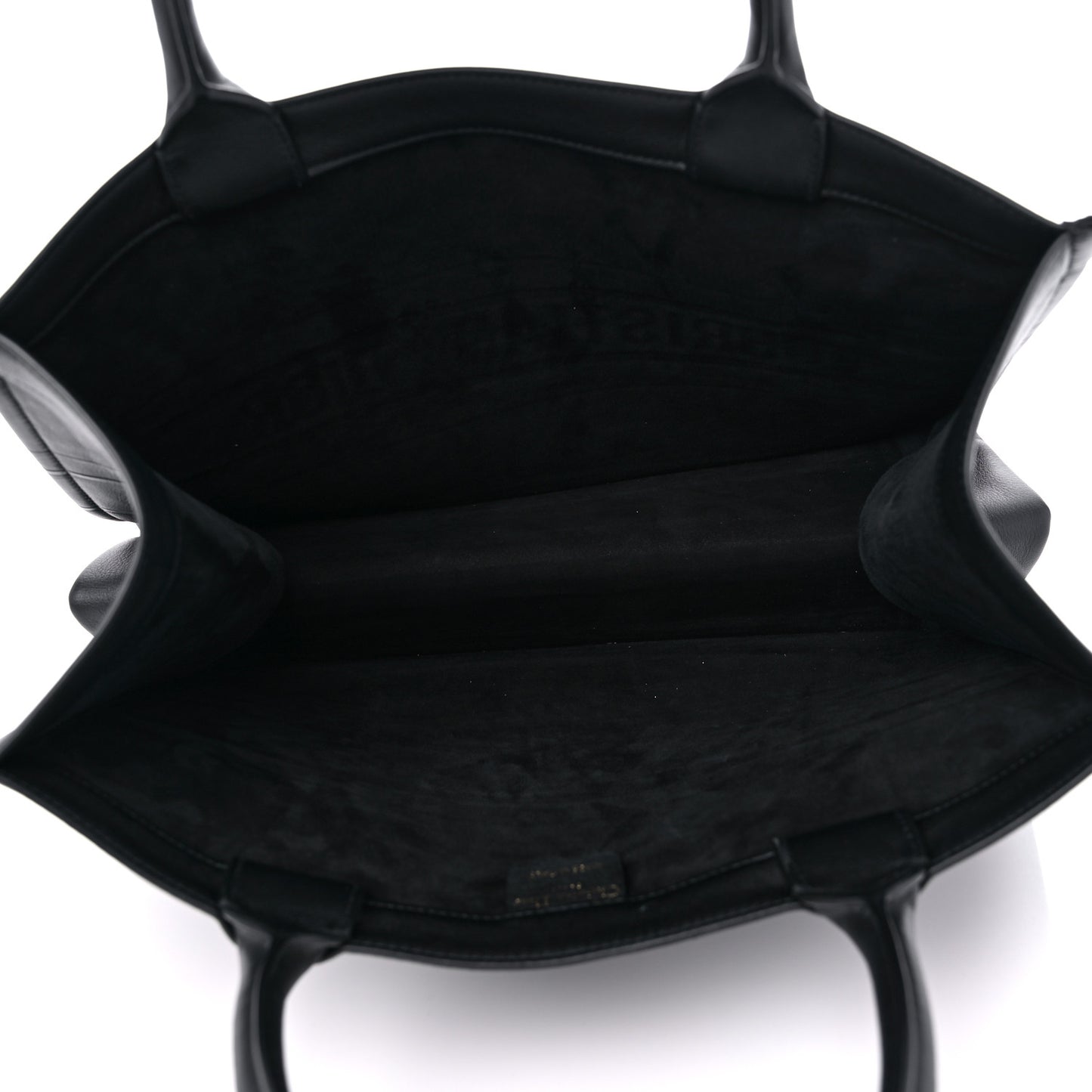 Calfskin Embossed Medium Book Tote Black