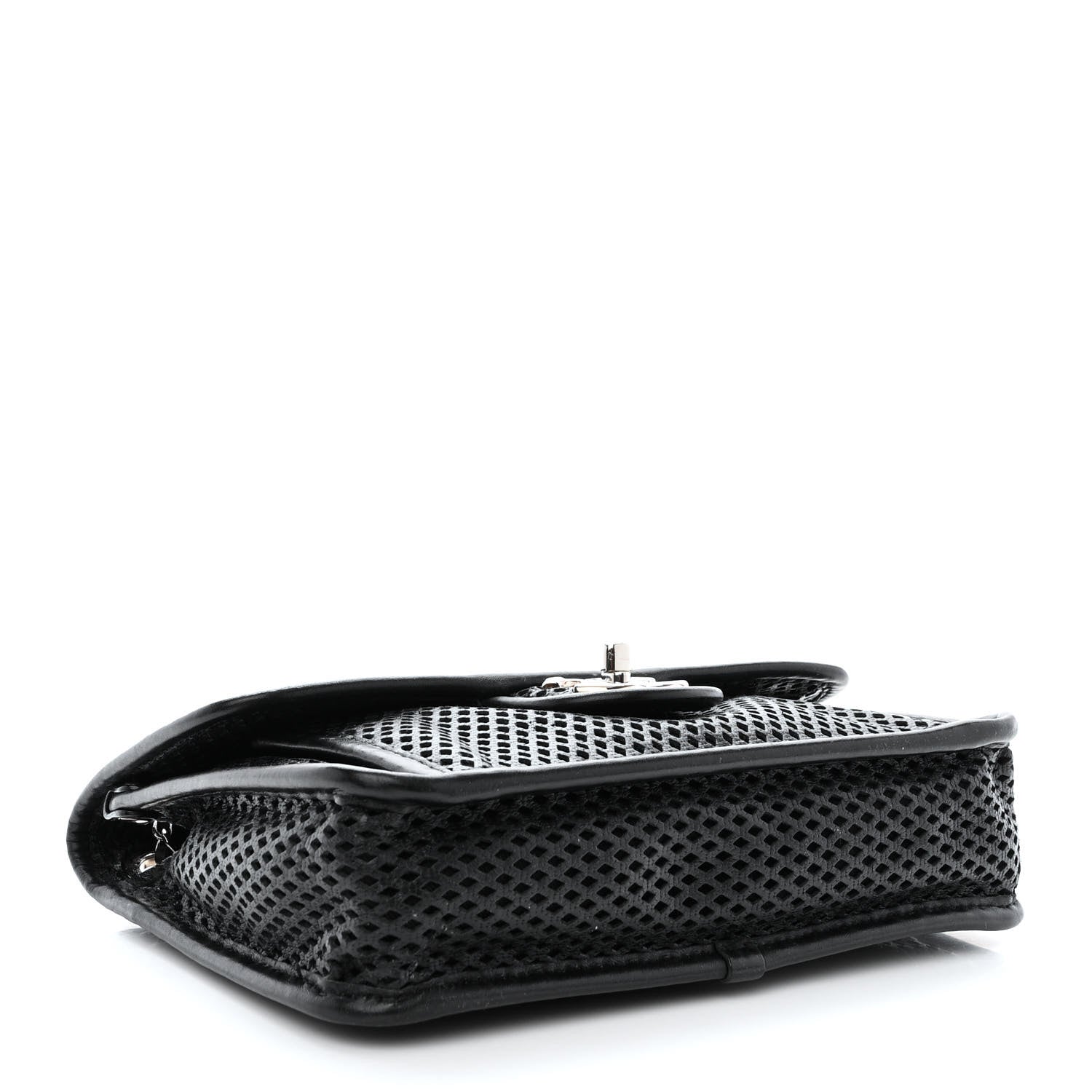 Chanel Metallic Perforated Calfskin Small Up In The Air Flap Black Black 4 of 11