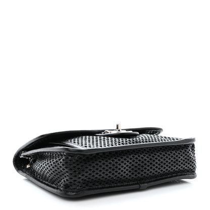 Chanel Metallic Perforated Calfskin Small Up In The Air Flap Black 4 of 11