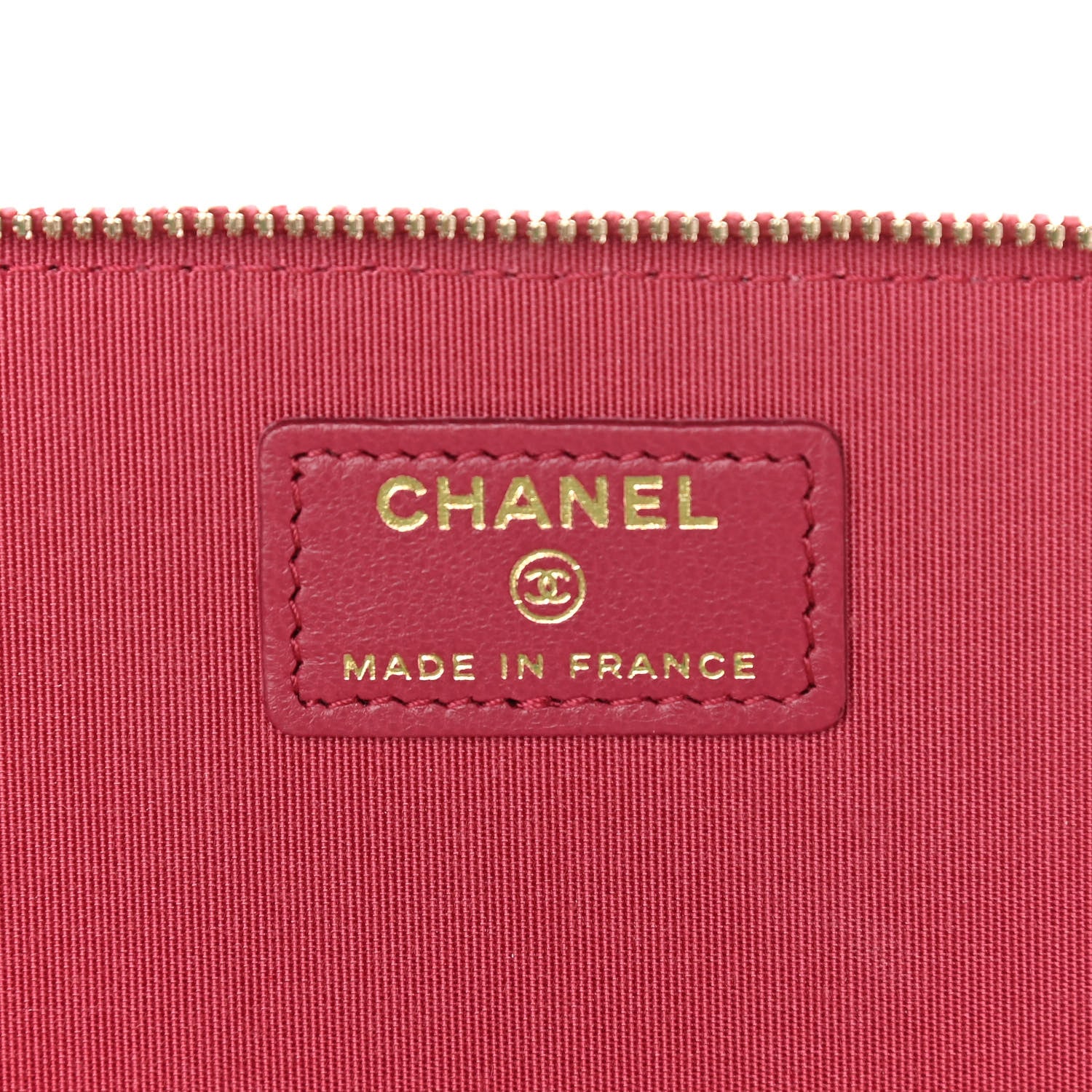 Chanel Lambskin Quilted Small Top Handle Vanity Case With Chain Dark Pink 6 of 11