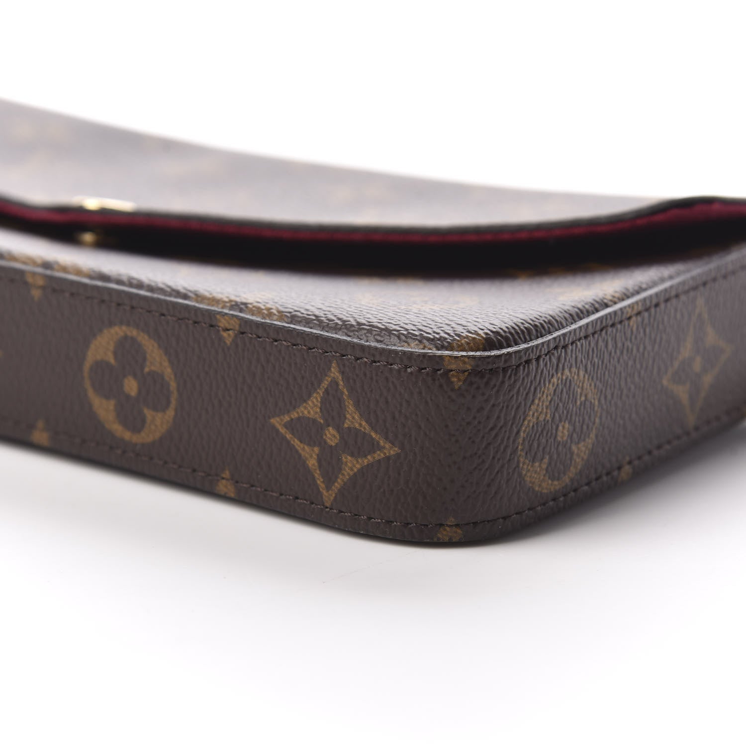 Louis Vuitton Monogram Pochette Felicie Chain Wallet Fuchsia 6 of 10