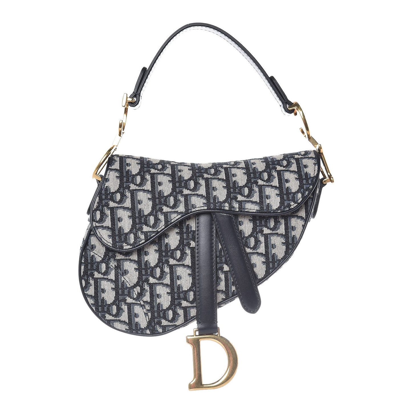 Oblique Mini Saddle Bag Blue
