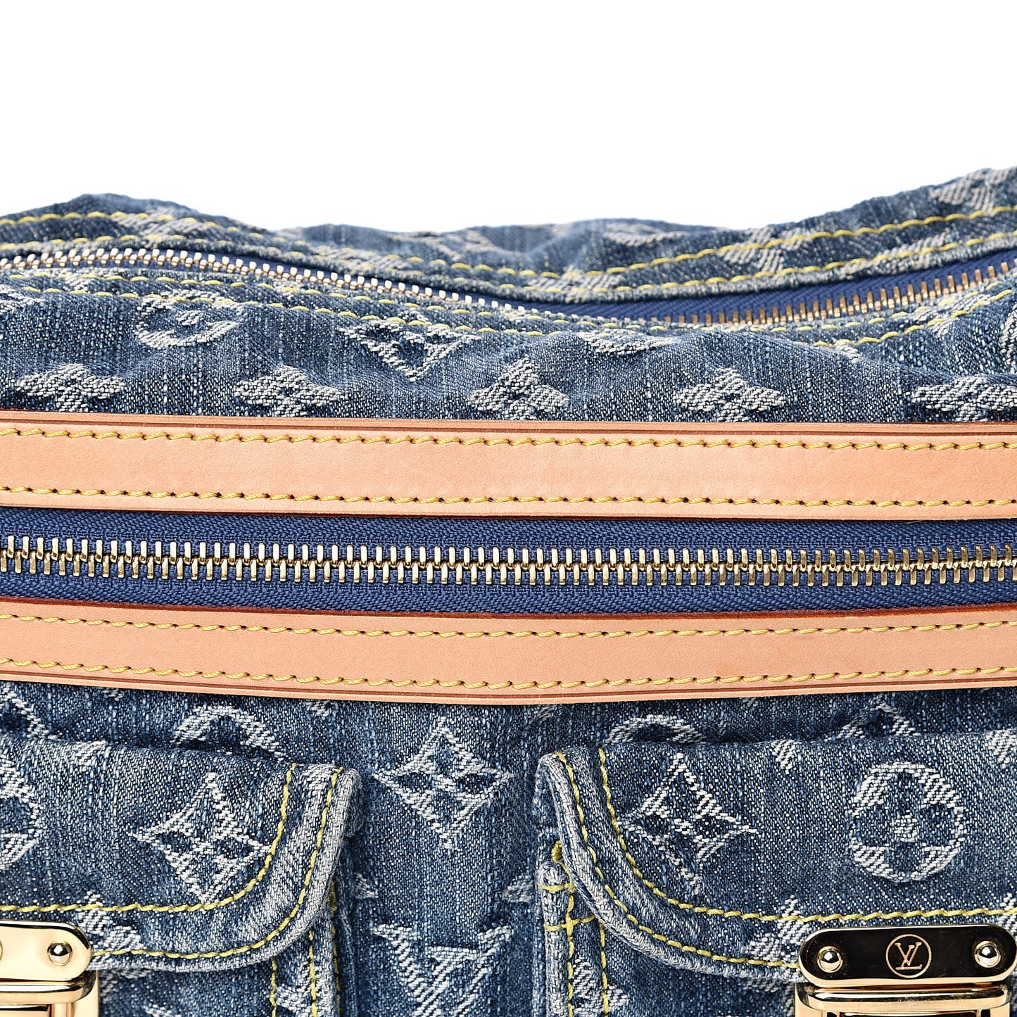 Monogram Denim Baggy PM Blue