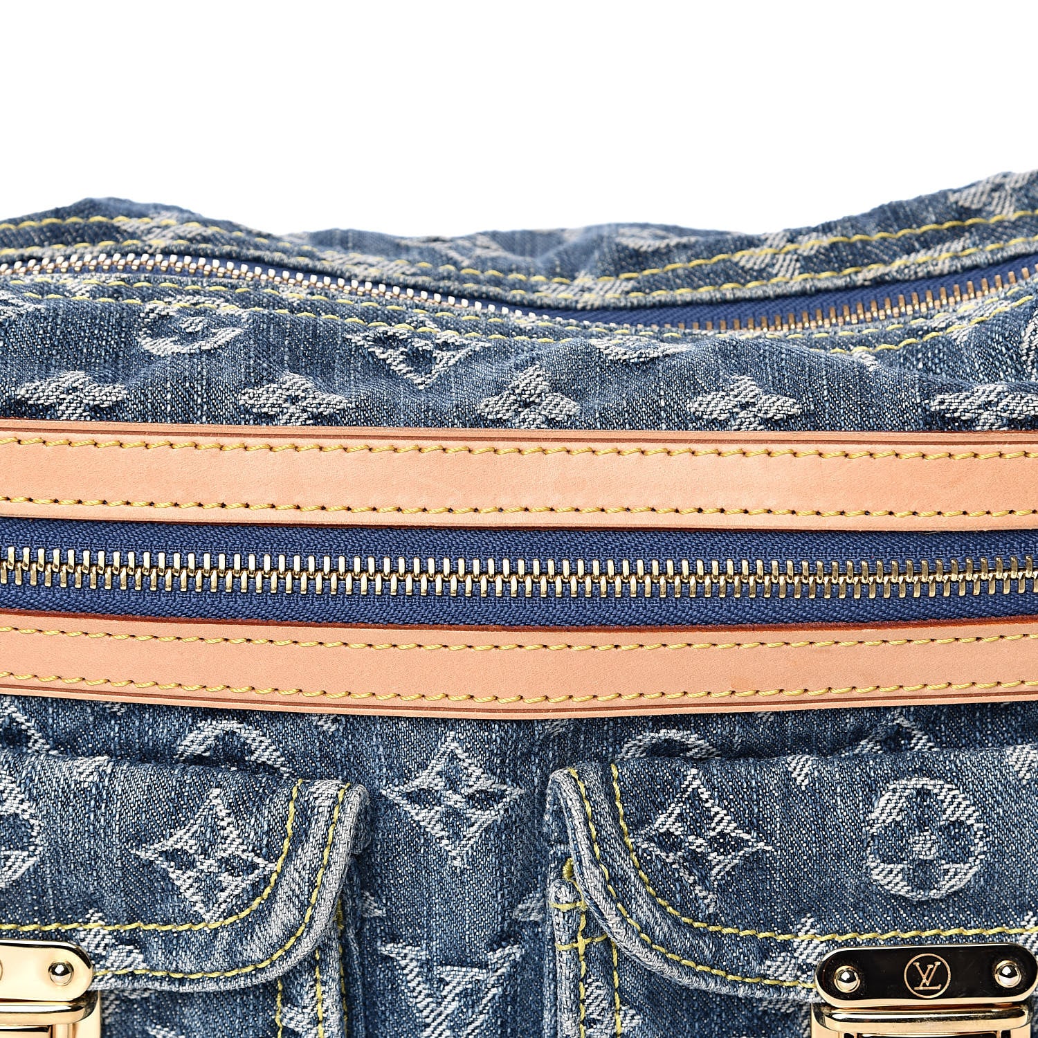 Louis Vuitton Monogram Denim Baggy PM Blue 13 of 13
