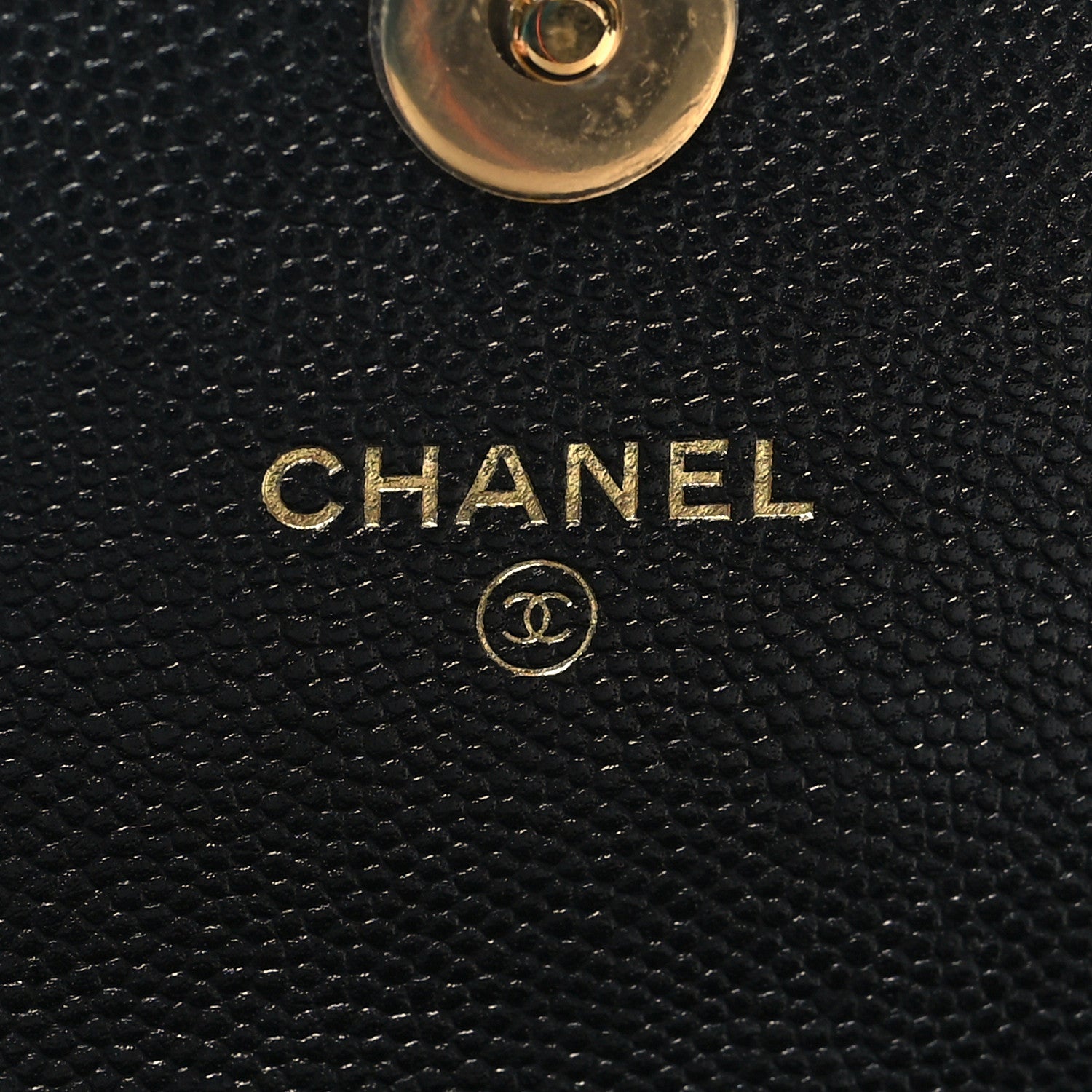 Chanel Caviar Quilted Pocket Twins Clutch With Chain Black 7 of 12