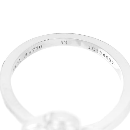 Van Cleef & Arpels 18K White Gold Diamond Small Frivole Ring 53 6.5 5 of 6