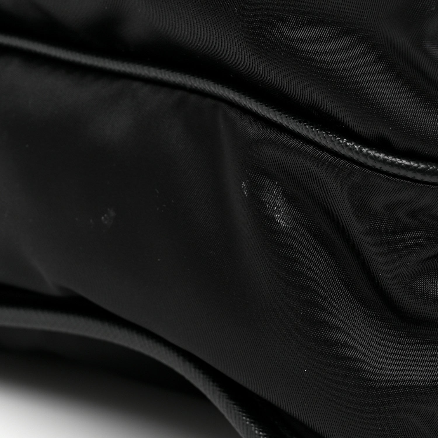 Prada Tessuto Nylon Saffiano Logo Messenger Bag Black 12 of 14