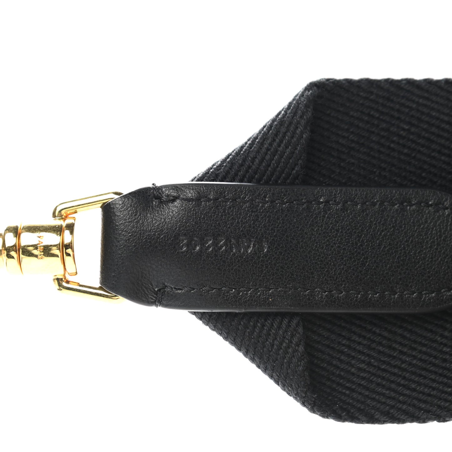 Jacquard Wool Logo Short Strap Black Beige
