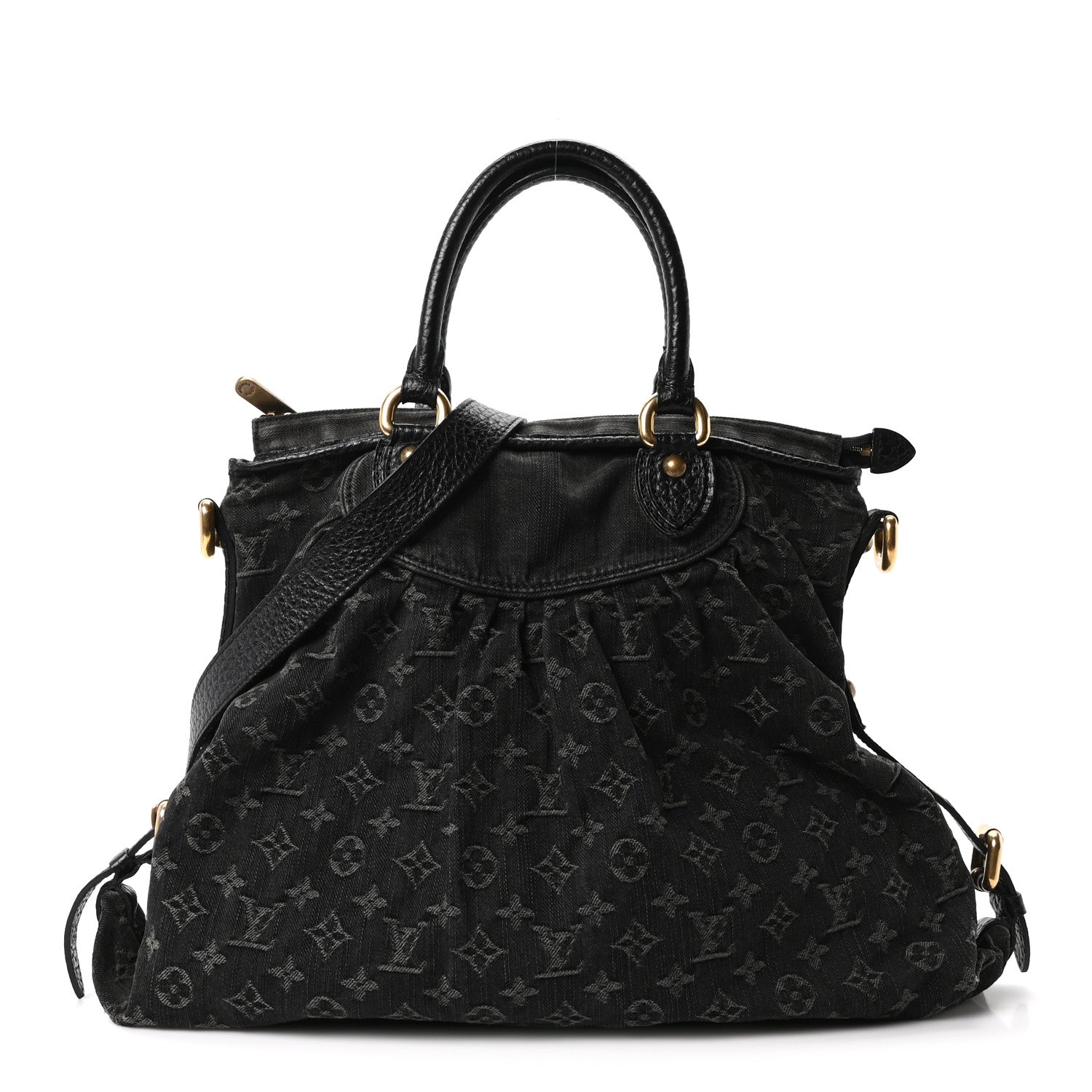 Louis Vuitton Denim Neo Cabby MM Black 1 of 9