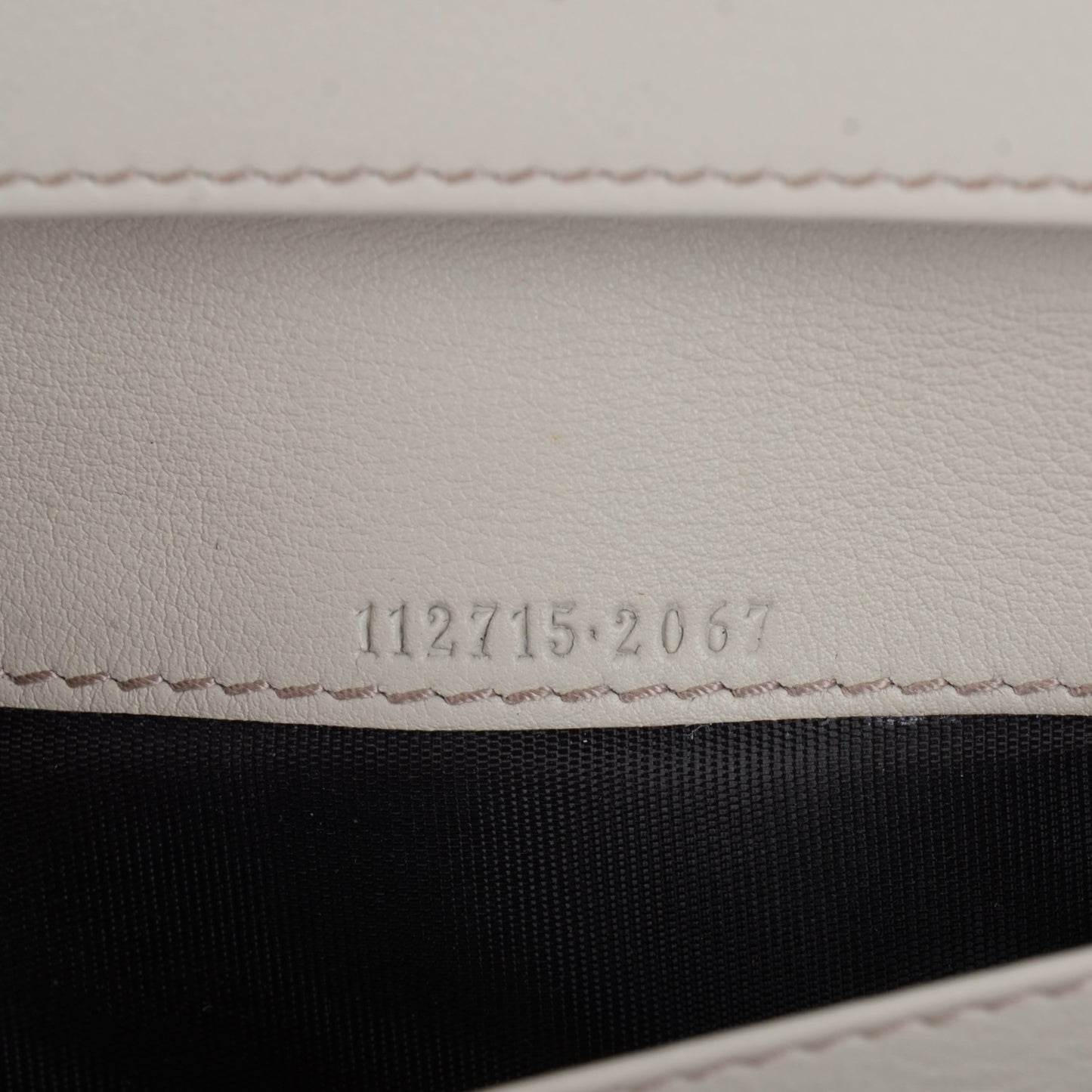 Guccissima Margaux Calfskin Metal Bar Continental Flap Wallet Mystic White