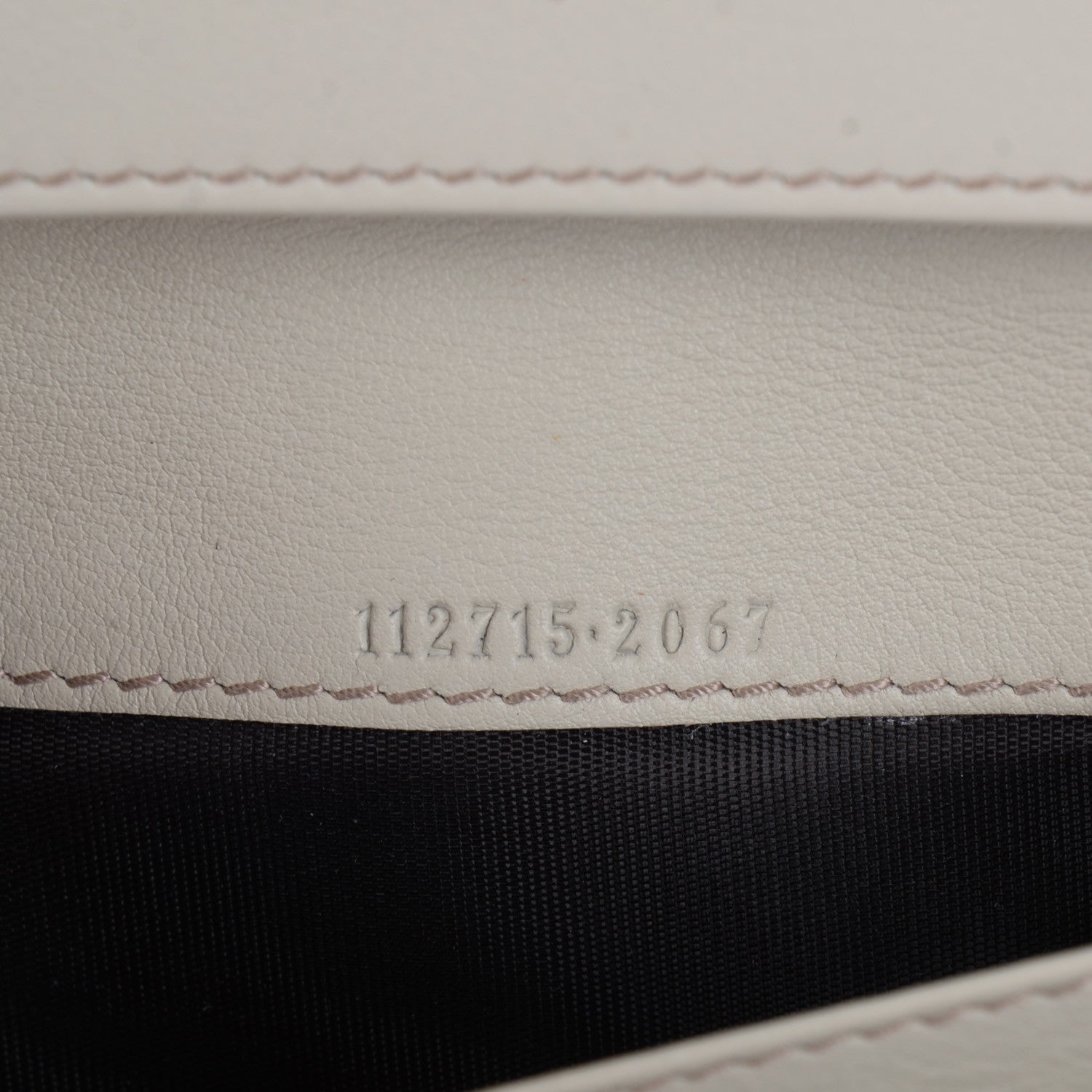 Gucci Guccissima Margaux Calfskin Metal Bar Continental Flap Wallet Mystic White 7 of 8