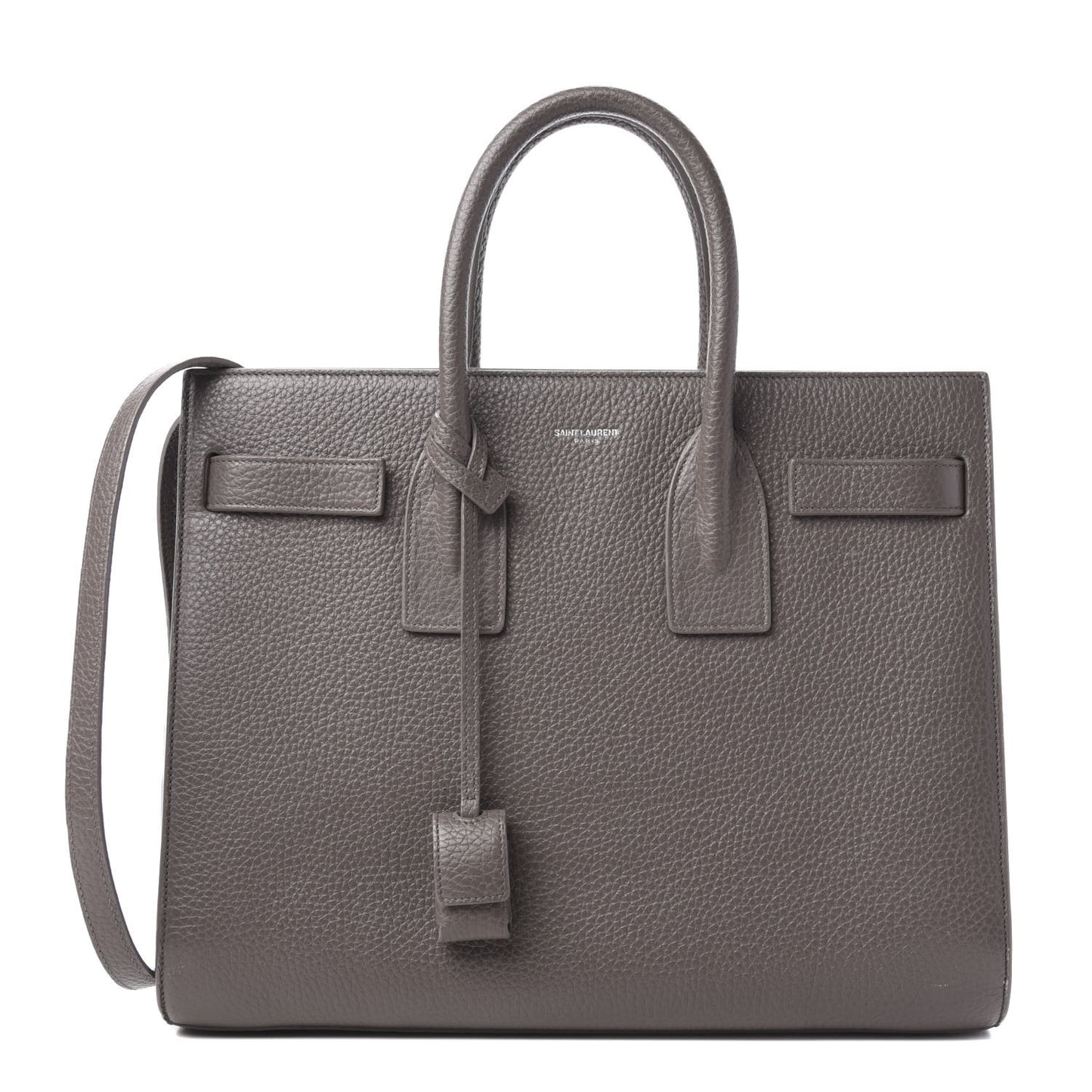 Grained Calfskin Small Sac De Jour Dark Anthracite