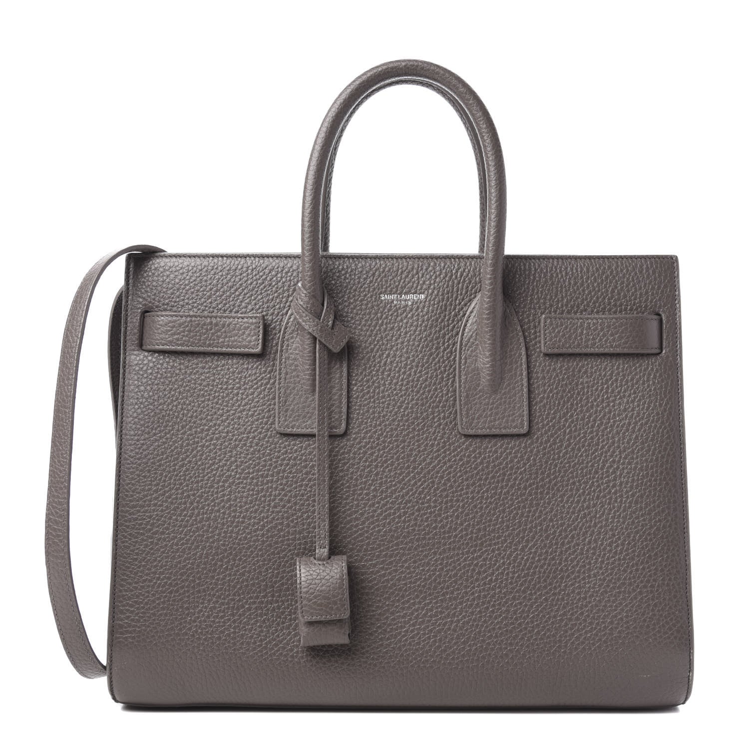 Saint Laurent Grained Calfskin Small Sac De Jour Dark Anthracite 1 of 9