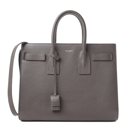 Saint Laurent Grained Calfskin Small Sac De Jour Dark Anthracite 1 of 9