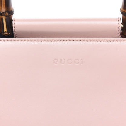 Gucci Nappa Bamboo Web Mini Nymphaea Top Handle Bag Perfect Pink Mystic White 8 of 10