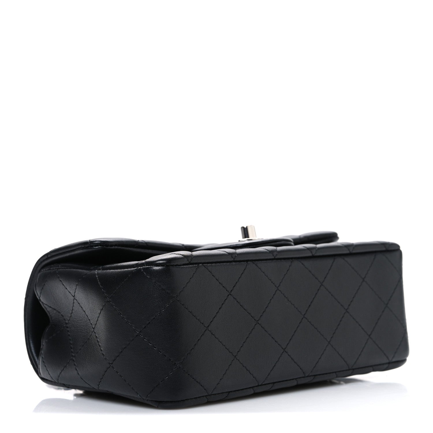Chanel Lambskin Quilted Mini Rectangular Flap Black 4 of 11