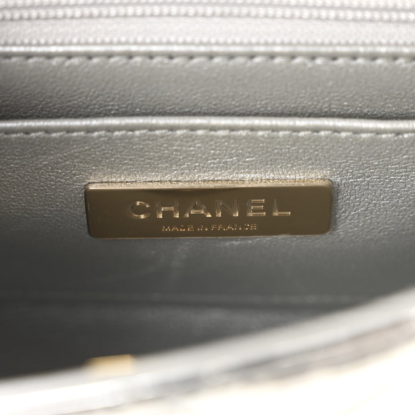 Mirror Calfskin Metallic Calfskin Quilted Hollywood Boulevard Mini Flap With Star Coin Purse Silver