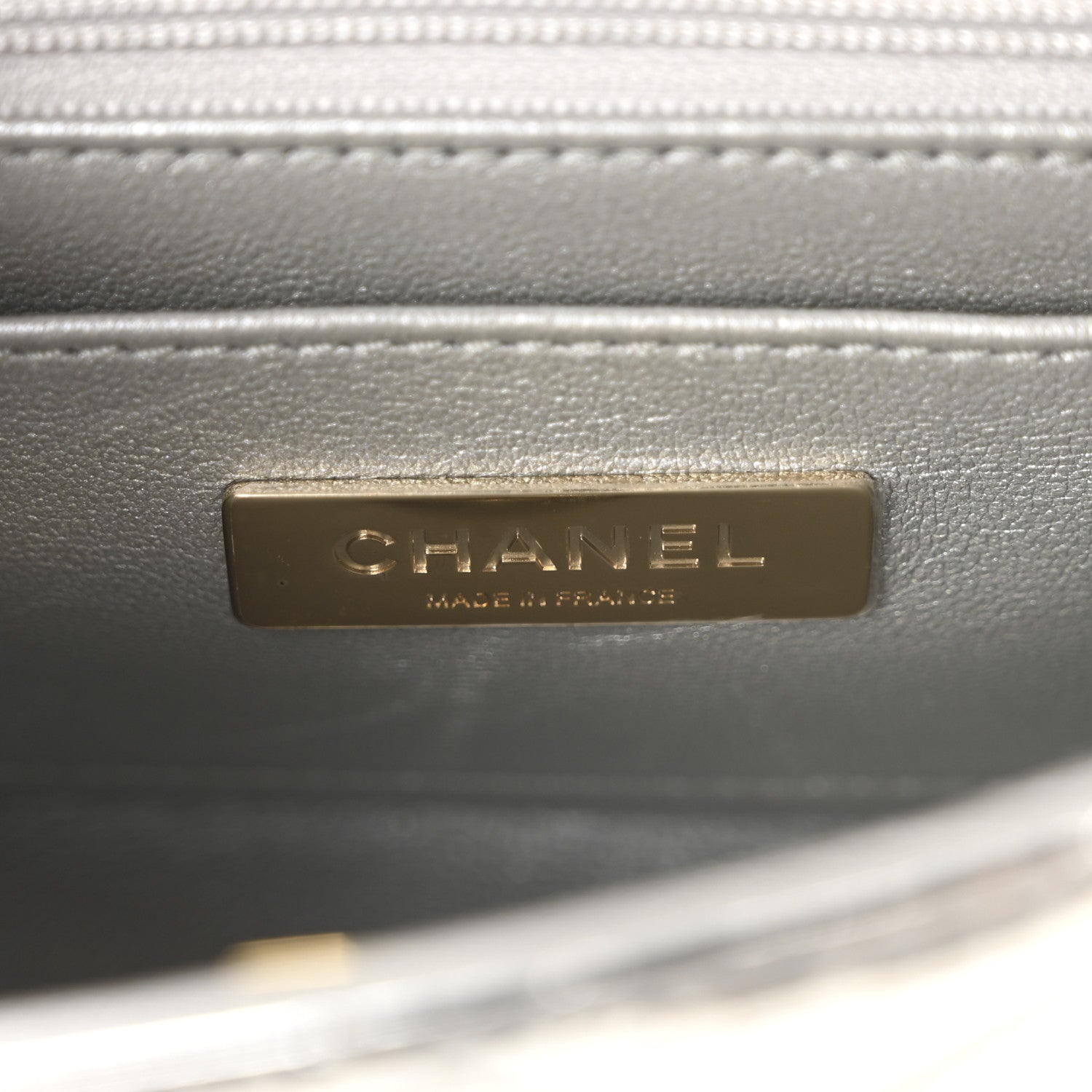 Chanel Mirror Calfskin Metallic Calfskin Quilted Hollywood Boulevard Mini Flap With Star Coin Purse Silver 7 of 11