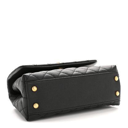 Chanel Caviar Quilted Mini Coco Handle Flap Black 4 of 12