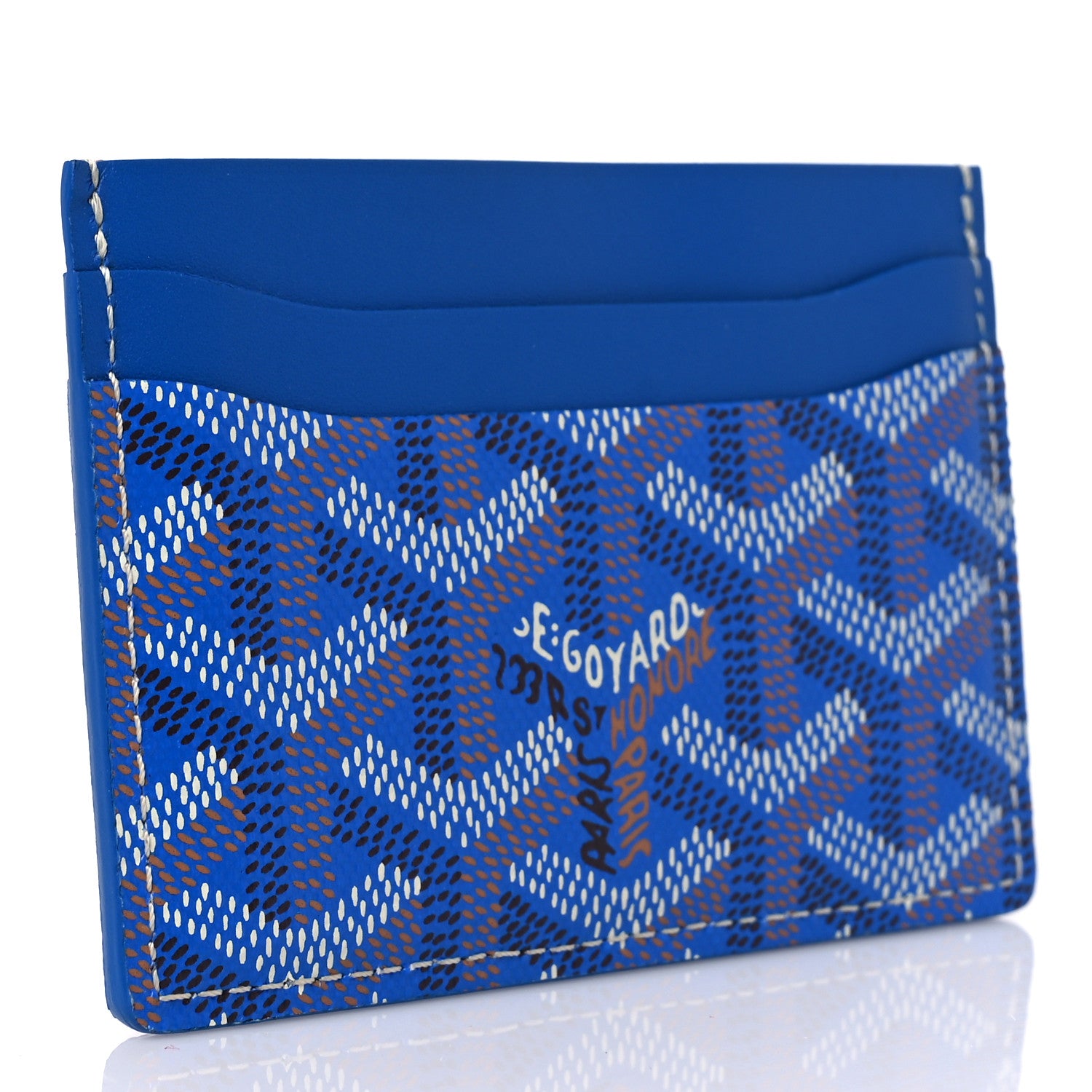 Goyard Goyardine Saint Sulpice Card Holder Sky Blue 3 of 7