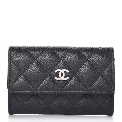 Chanel Caviar Quilted Flap Card Holder Black 1 of 10