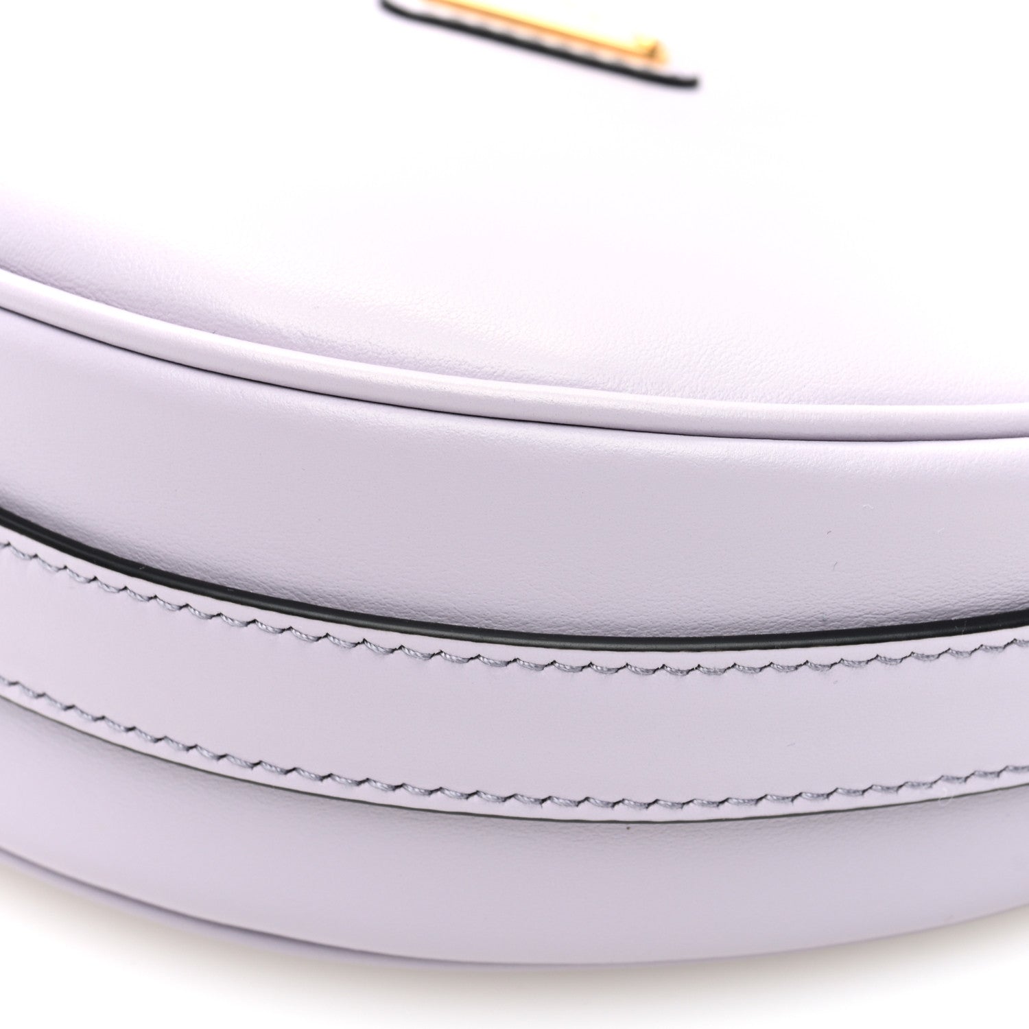 Prada Soft Calfskin Arque Shoulder Bag Glicine 9 of 9