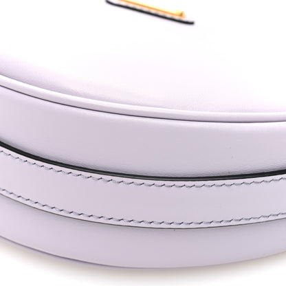 Prada Soft Calfskin Arque Shoulder Bag Glicine 9 of 9