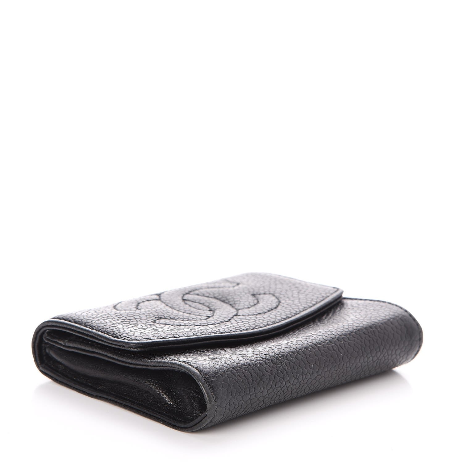 Chanel Caviar Timeless CC Flap Card Holder Black 4 of 9